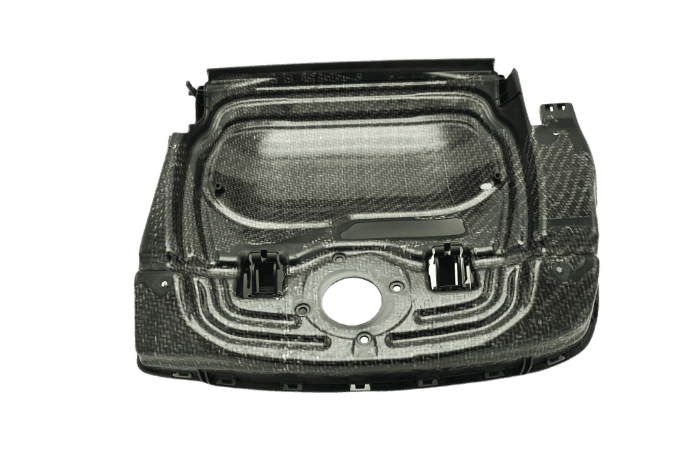 Sitzwanne aus Organoblech für Fahrzeugsitz als leichtbauoptimiertes Strukturbauteil