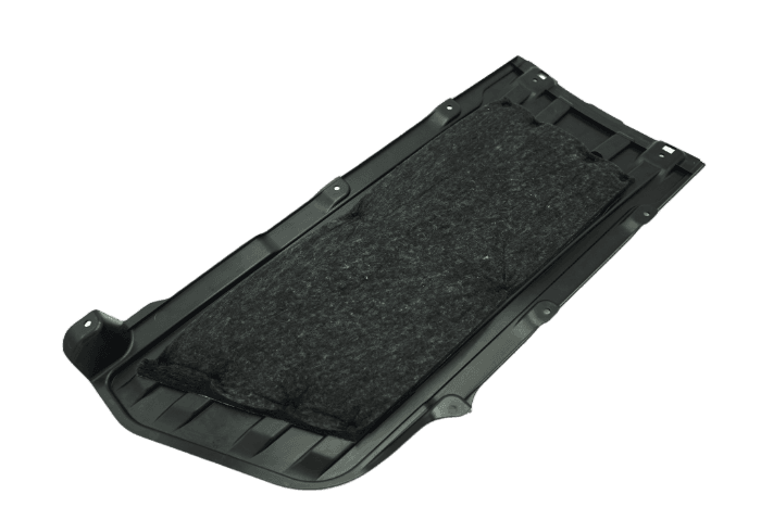 Unterbodenverkleidung für Fahrzeug zur Optimierung von Aerodynamik und Schutz vor Schmutz und Steinschlag